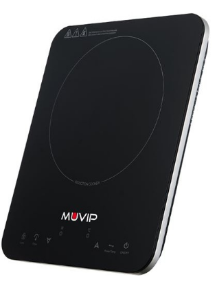 Placa de Indução 1 Zona(s) 2000W (Preto) - MUVIP