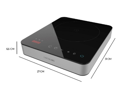Placa de Indução Full Magma Single 2000W (Preto) - CECOTEC