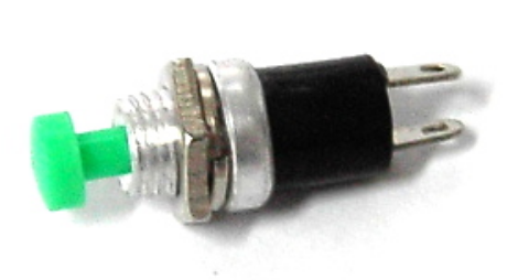 Pulsador Mini ON-(OFF) - Verde