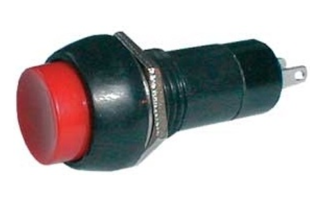 Pulsador Redondo OFF-(ON) 250V/1A - Vermelho