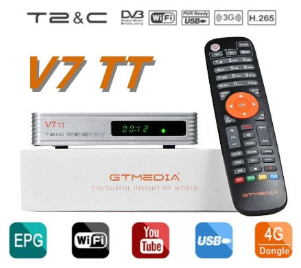 Receptor Cabo DVB-C + TDT DVB-T2 Full HD Wi-Fi - GTMedia V7 TT