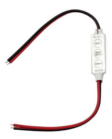 Regulador Fluxo Luminoso (Dimmer) p/ Fita LEDs 1 Cor 12V