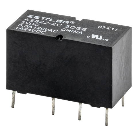 Relé 5V 2A/250VAC (Duplo Contacto)