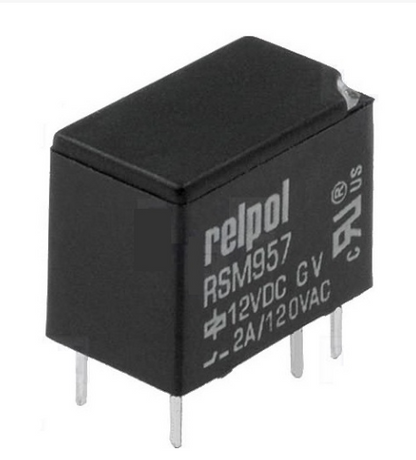 Relé 5V CC 1 Contacto 2A SPDT (12,6 x 10 x 7,8mm)