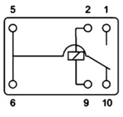 Relé 5V CC 1 Contacto 2A SPDT (12,6 x 10 x 7,8mm)