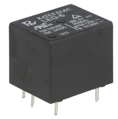 Relé Mini SPDT 6V DC 10A - RAYEX LEG-6