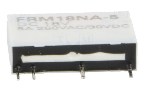 Relé Mini SPST-NO 18VDC 5A