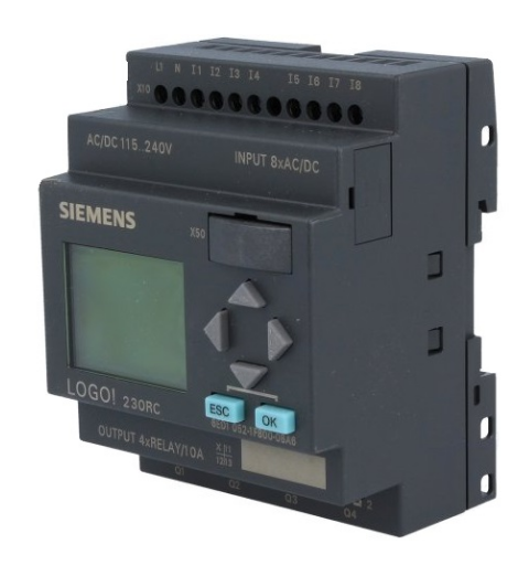 Relé Programável; SAI1:10A; Entradas:8; Saídas:4; Tipo SAI1: Relé - SIEMENS