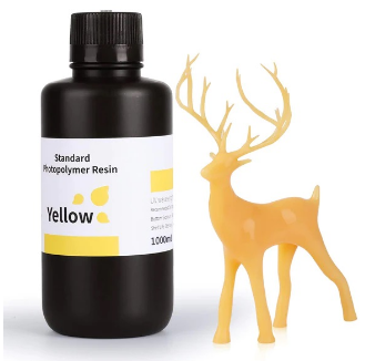 Resina p/ Impressão 3D 1Kg Standard (Amarelo) - ELEGOO