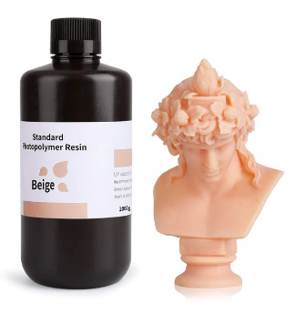 Resina p/ Impressão 3D 1Kg Standard (Bege) - ELEGOO