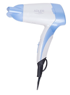 Secador de Cabelo 1200W (Branco/Azul) - ADLER