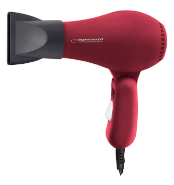 Secador de Cabelo 750W (Vermelho) - ESPERANZA