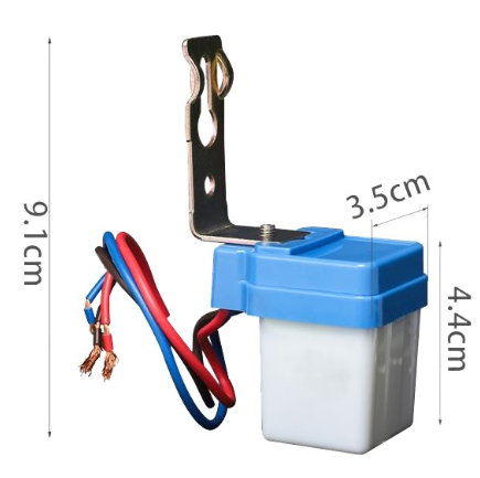 Sensor Luz Controlo Interruptor Crepuscular (Dia/Noite) 110-220V 1200W
