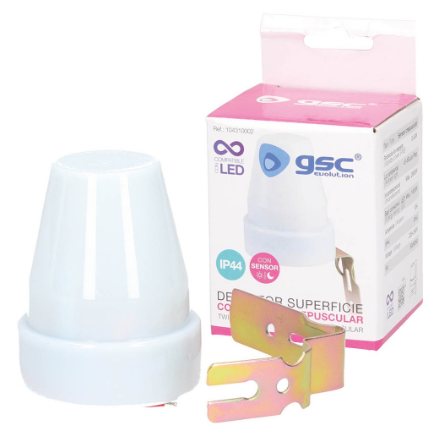 Sensor Luz Controlo Interruptor Crepuscular (Dia/Noite) 220V 10A 2000W - GSC