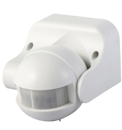 Sensor de Movimento PIR Branco 220V 180º