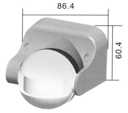 Sensor de Movimento PIR Branco 220V 180º