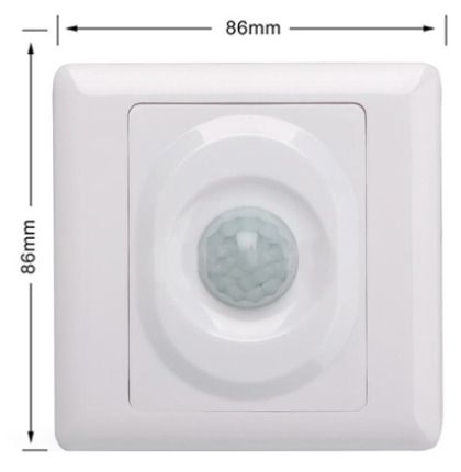 Sensor de Movimento PIR Branco (Parede)