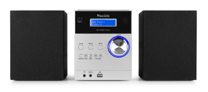 Sistema Hi-Fi Metz 30W Bluetooh/CD/DAB+/FM/USB (Alumínio) - AUDIZIO
