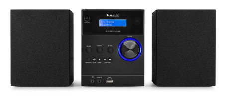 Sistema Hi-Fi Metz 30W Bluetooh/CD/DAB+/FM/USB (Preto) - AUDIZIO