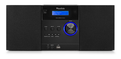 Sistema Hi-Fi Metz 30W Bluetooh/CD/DAB+/FM/USB (Preto) - AUDIZIO