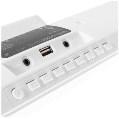 Sistema Hi-Fi Stereo Nimes 50W Bluetooh/CD/FM/USB (Branco) - AUDIZIO