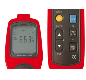 Sonómetro Digital 30...130 dB c/ Gravação de Dados - UNI-T