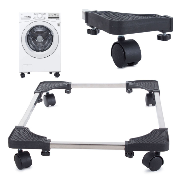 Suporte Base Amovivel c/ Rodas p/ Máquina Lavar-Secar (Máx. 38Kg)