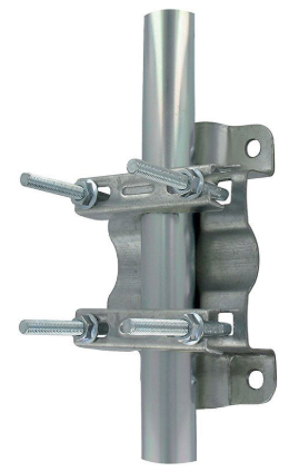 Suporte Múltiplo Chapa Galvanizada p/ 2 Tubos Paralelos e/ou 90º