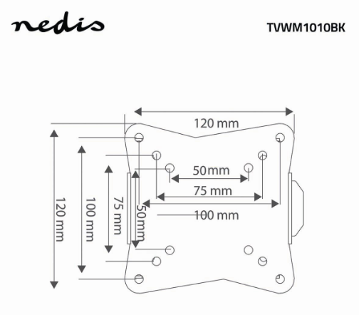 Suporte TV-LCD-LED 13" - 27" - NEDIS