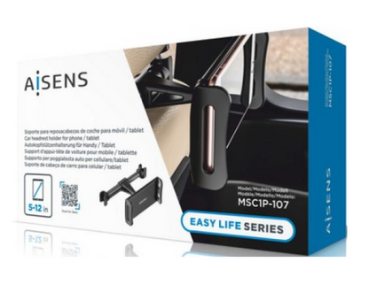 Suporte de Carro p/ Smartphone/Tablet (Preto) - AISENS