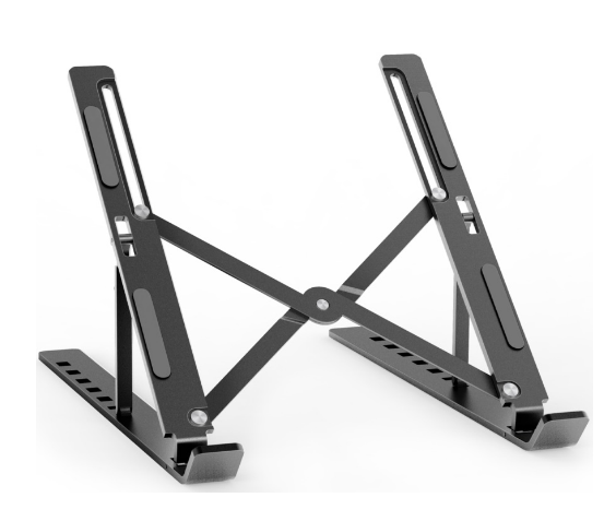 Suporte de Mesa Ajustável p/ Computador e Tablet (Cinza) - AISENS
