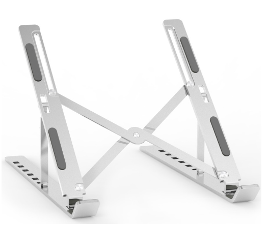 Suporte de Mesa Ajustável p/ Computador e Tablet (Prateado) - AISENS