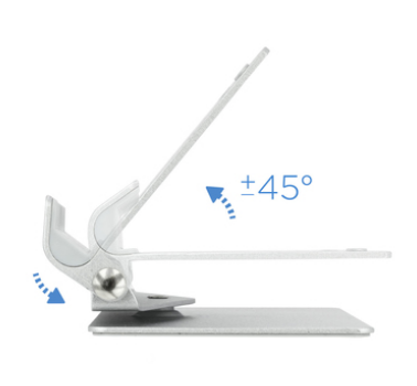Suporte de Mesa p/ Smartphone (Prateado) - TooQ