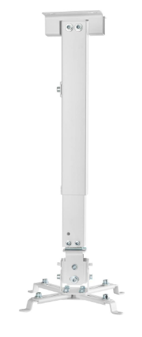 Suporte de Tecto Inox p/ Projetores Branco (até 560 mm) - AISENS