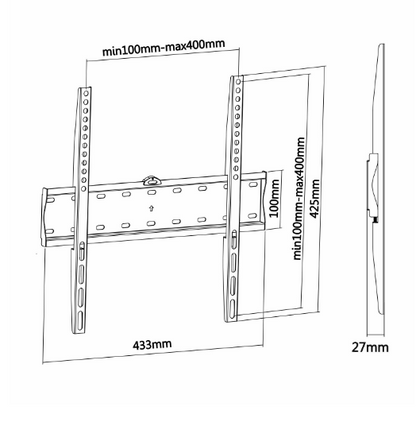 Suporte p/ LCD 32-55" (até 40Kg) - AISENS