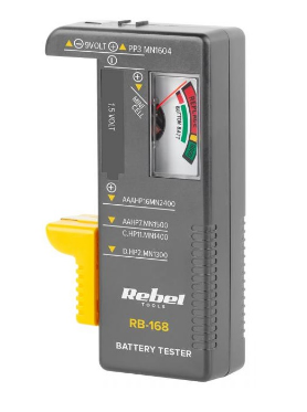 Testador de Baterias Universal AA/AAA/C/D/9V - REBEL RB-168