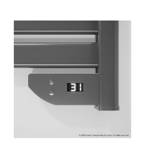 Toalheiro Warm 9050 450W p/ 2 Toalhas (Cinzento) - CECOTEC