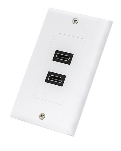 Tomada Interior 2 x HDMI (Branco)