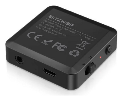 Transmissor / Receptor Áudio Bluetooth 5.0 (Preto) - BLITZWOLF