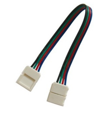 União com Fio p/ Fitas de LED RGB do tipo SMD5050 de 10mm