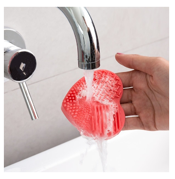 Utensilio de Limpeza p/ Escovas e Pincéis de Maquilhagem (Coração) - INNOVAGOODS