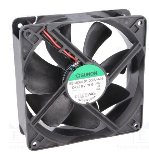 Ventilador 120x120x38mm 48V (2 Fios) - SUNON