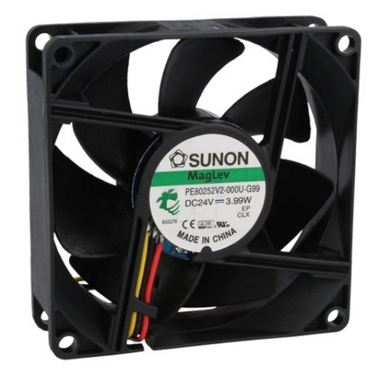 Ventilador 80x80x25mm 24V 0,166A 3,99W (3 Fios) - SUNON