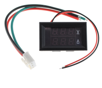 Voltimetro/Amperímetro Digital LED (4,5...100VDC / 0...10Amp)