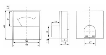 Voltímetro de Painel 30V DC