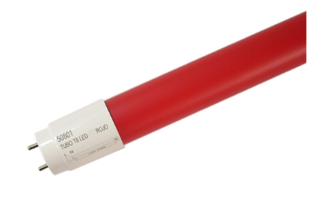 Tubo de LEDs T8 60cm 8W 700Lm 240º (Vermelho)