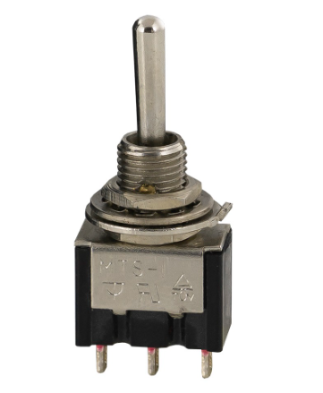 Interruptor Mini Alavanca (ON)-OFF-(ON) 3A 250V - Pressão