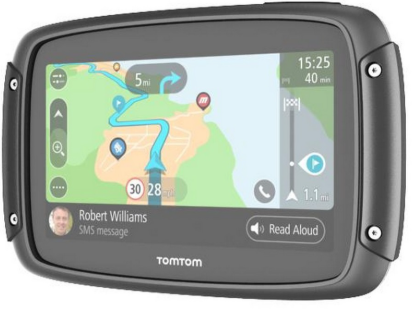 GPS Rider 550 Europeu 16Gb 4.3" WiFi/Bluetooth (Preto) - TOMTOM