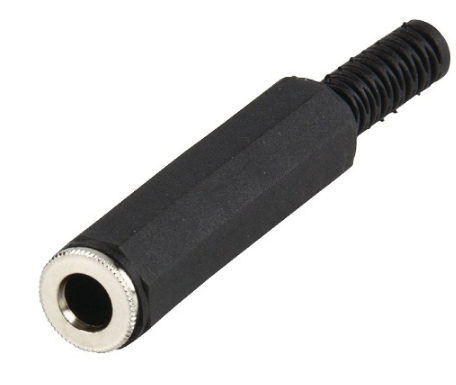 Ficha Jack 6,3mm Fêmea Stéreo