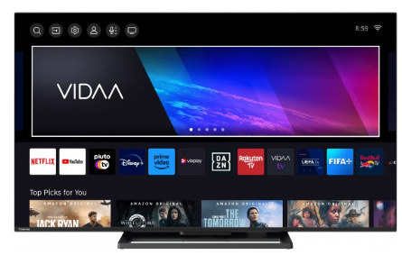 Smart TV 55" 50UV3463DG DLED 4K Ultra HD (Preto) - TOSHIBA